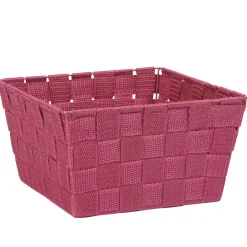 Panière de rangement tressée violette taille L