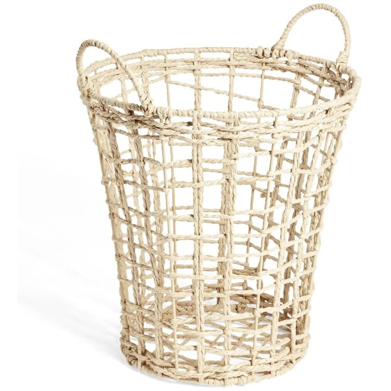 Panière en corde jute naturel Ø30xH30cm