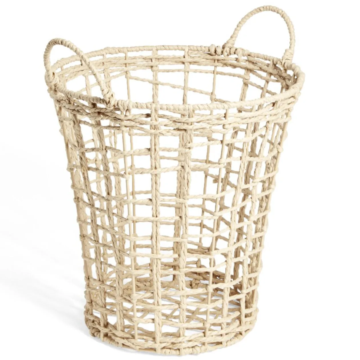 Panière en corde jute naturel Ø30xH30cm