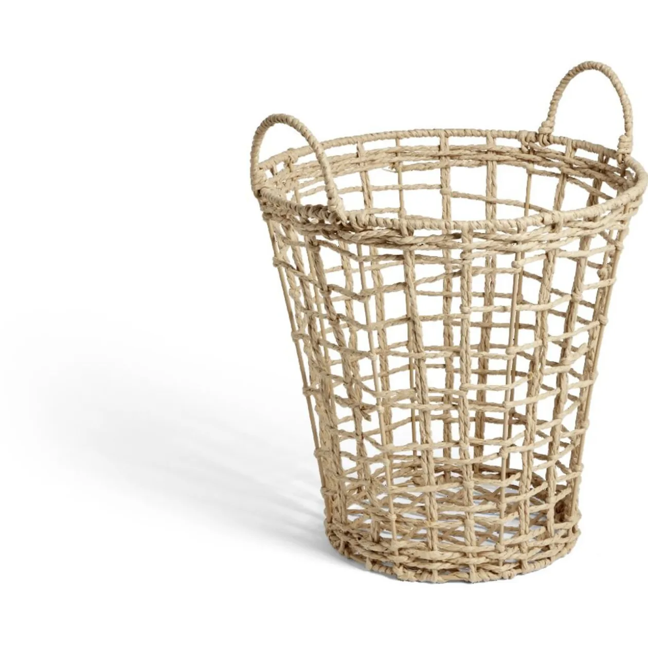 Panière en corde jute naturel Ø30xH30cm