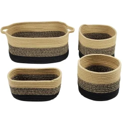 Panière en coton x4