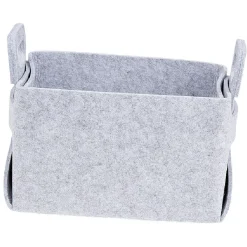 Panière en feutrine gris