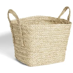 Panière en jacinthe tressée grand modèle 46x38x36cm