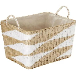 Panière en jonc de mer 48 x 36 x H.30 cm