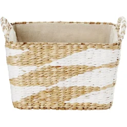 Panière en jonc de mer 38 x 26 x H.24 cm