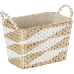 Panière en jonc de mer 32 x 21 x H.22 cm