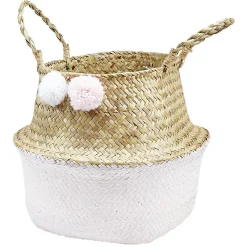 Panière en jonc tressé Licorne
