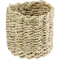 Panière en jute tressé naturel Ø15xH10 cm