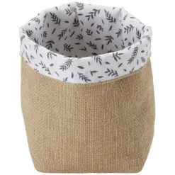 Panière en jute 12x12xH.16 cm