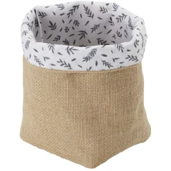 Panière en jute 12x12xH.16 cm