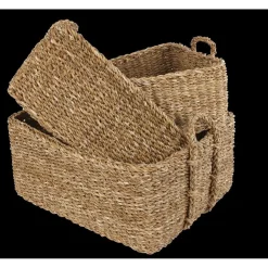 Panière en osier avec anse x3