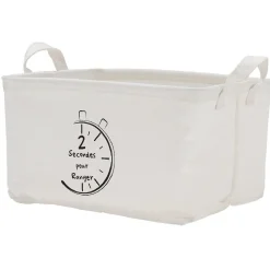 Panière en tissus rectangulaire