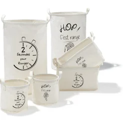 Panière en tissus rectangulaire