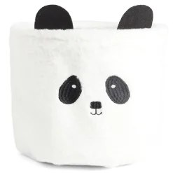 Panière enfant panda noir et blanc Ø30xH25cm