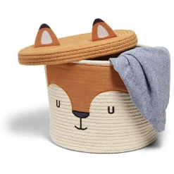 Panière enfant renard Ø30x25.5cm