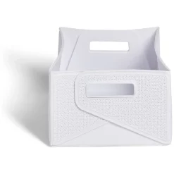 Panière flexible pliable plastique 32x16x24cm - 4 coloris