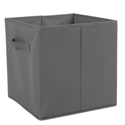 Panière grise carré Box Cube