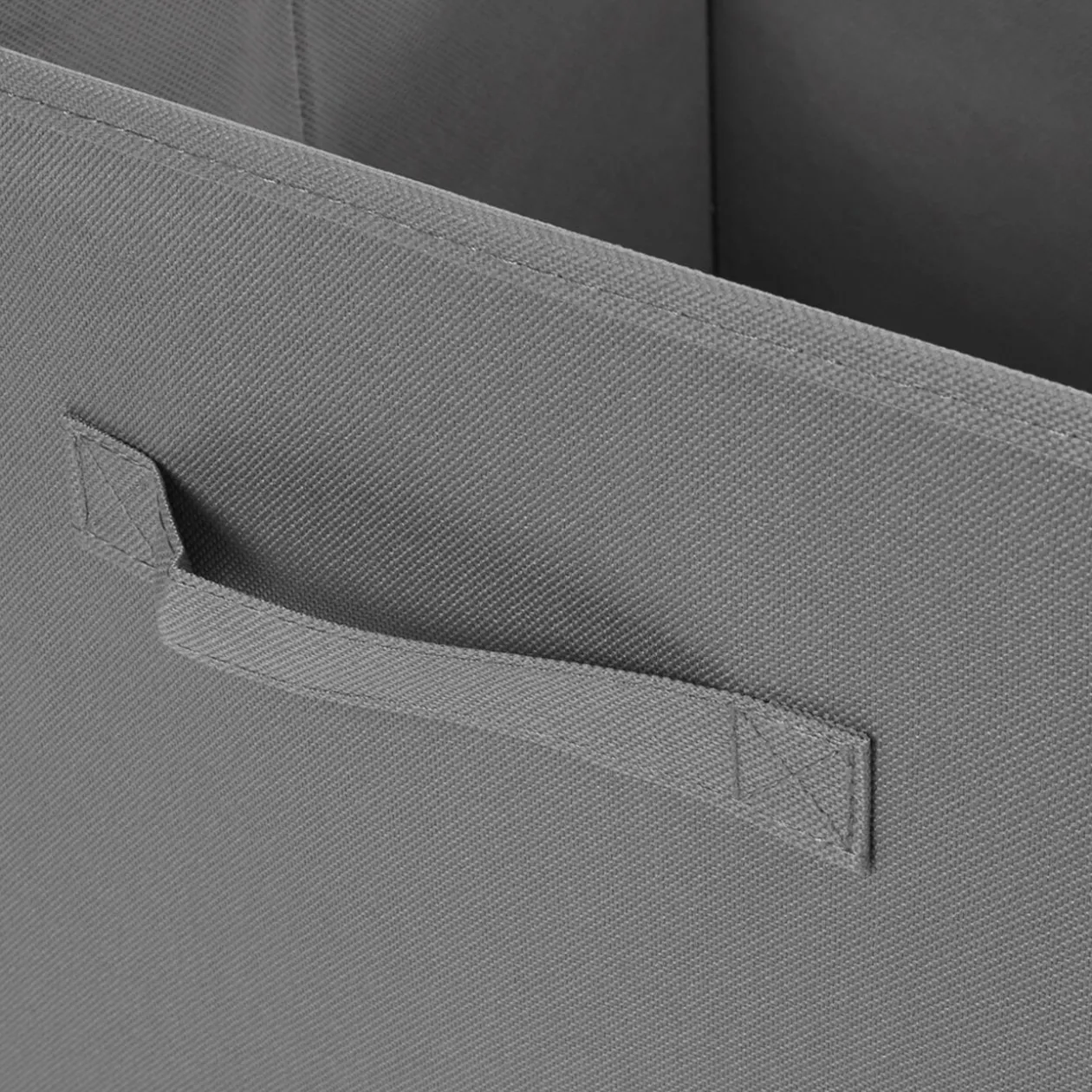 Panière grise carré Box Cube