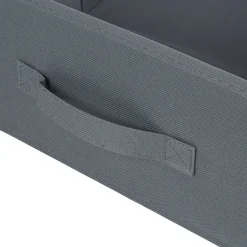 Panière grise rectangulaire Box Cube