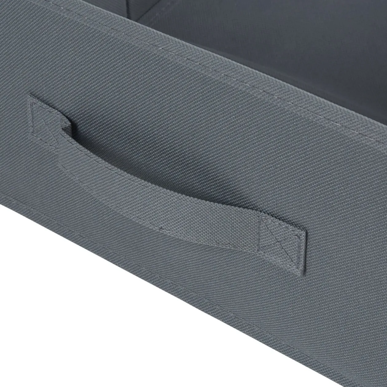 Panière grise rectangulaire Box Cube