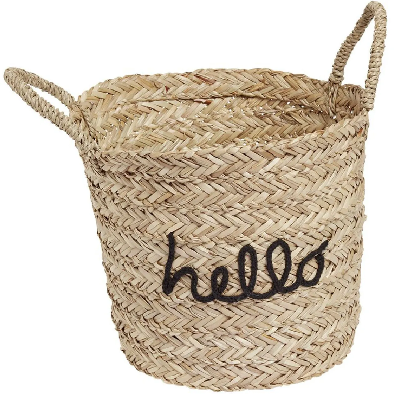 Panière jacinthe d'eau avec mot inscrit