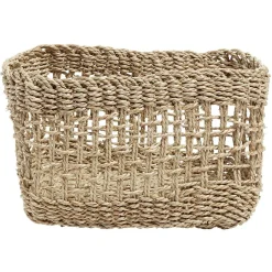 Panière jacinthe d'eau tressée moyen modèle