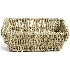 Panière jonc tressé rectangulaire Taille M