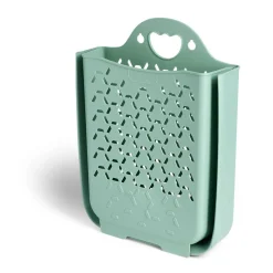 Panière 45L pliable plastique vert 36x25xH48cm