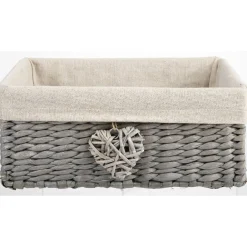 Panière osier rectangulaire couleur naturel