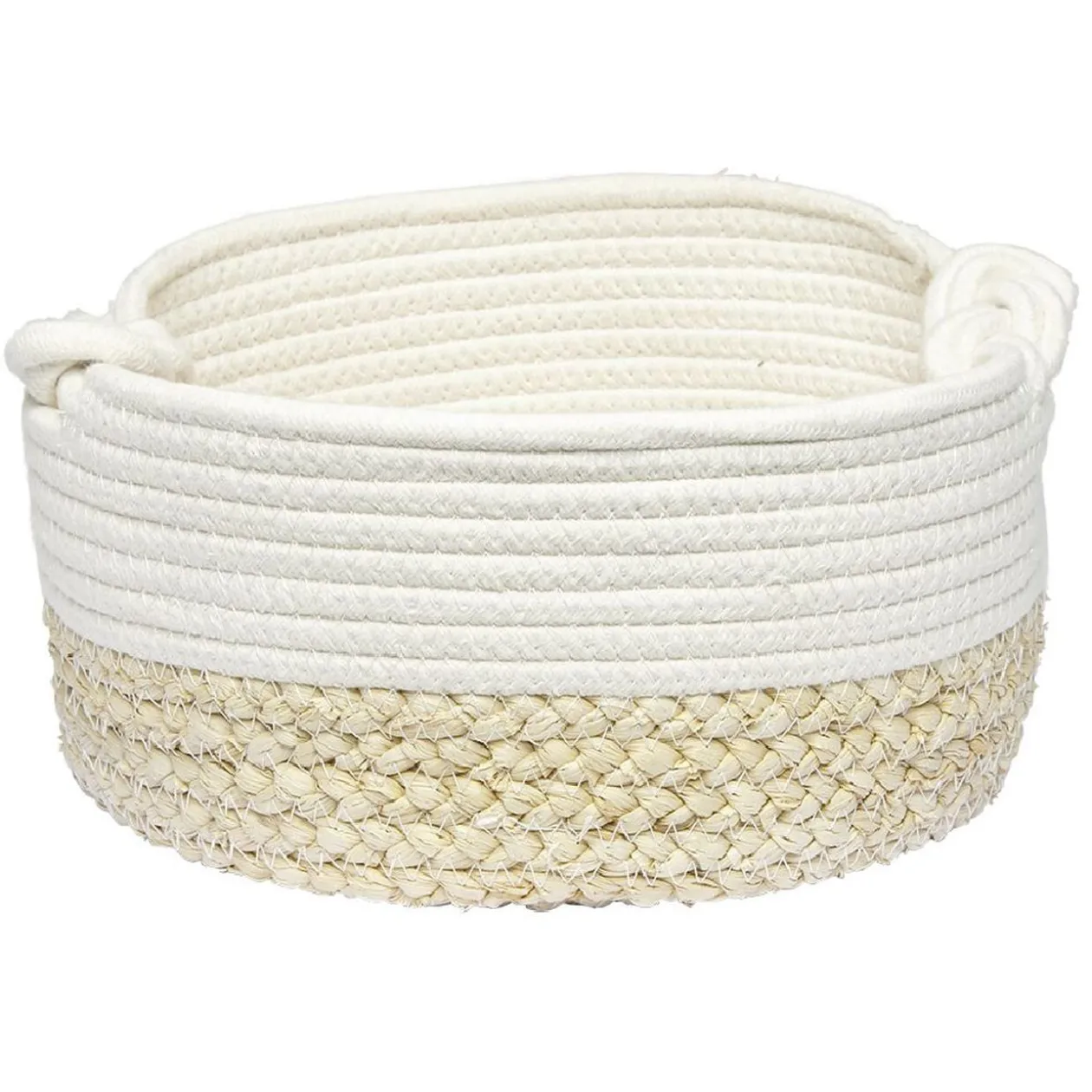 Panière ovale blanc naturel Ø26 cm