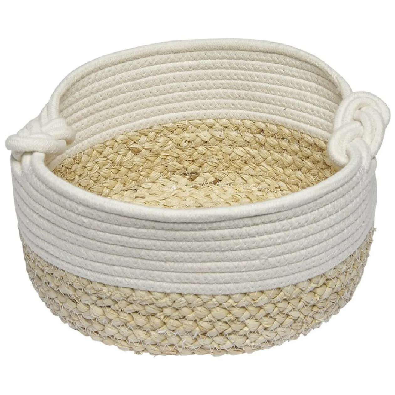Panière ovale blanc naturel Ø26 cm