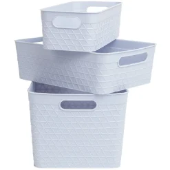 Panière plastique x3