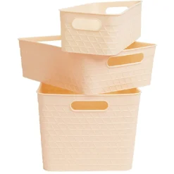 Panière plastique x3