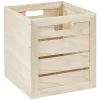 Panière rectangulaire bois naturel Box Cube