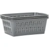 Panière rectangulaire L.30 cm plastique x3