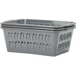 Panière rectangulaire L.30 cm plastique x3