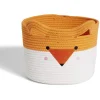Panière renard orange et blanc Ø30x24cm