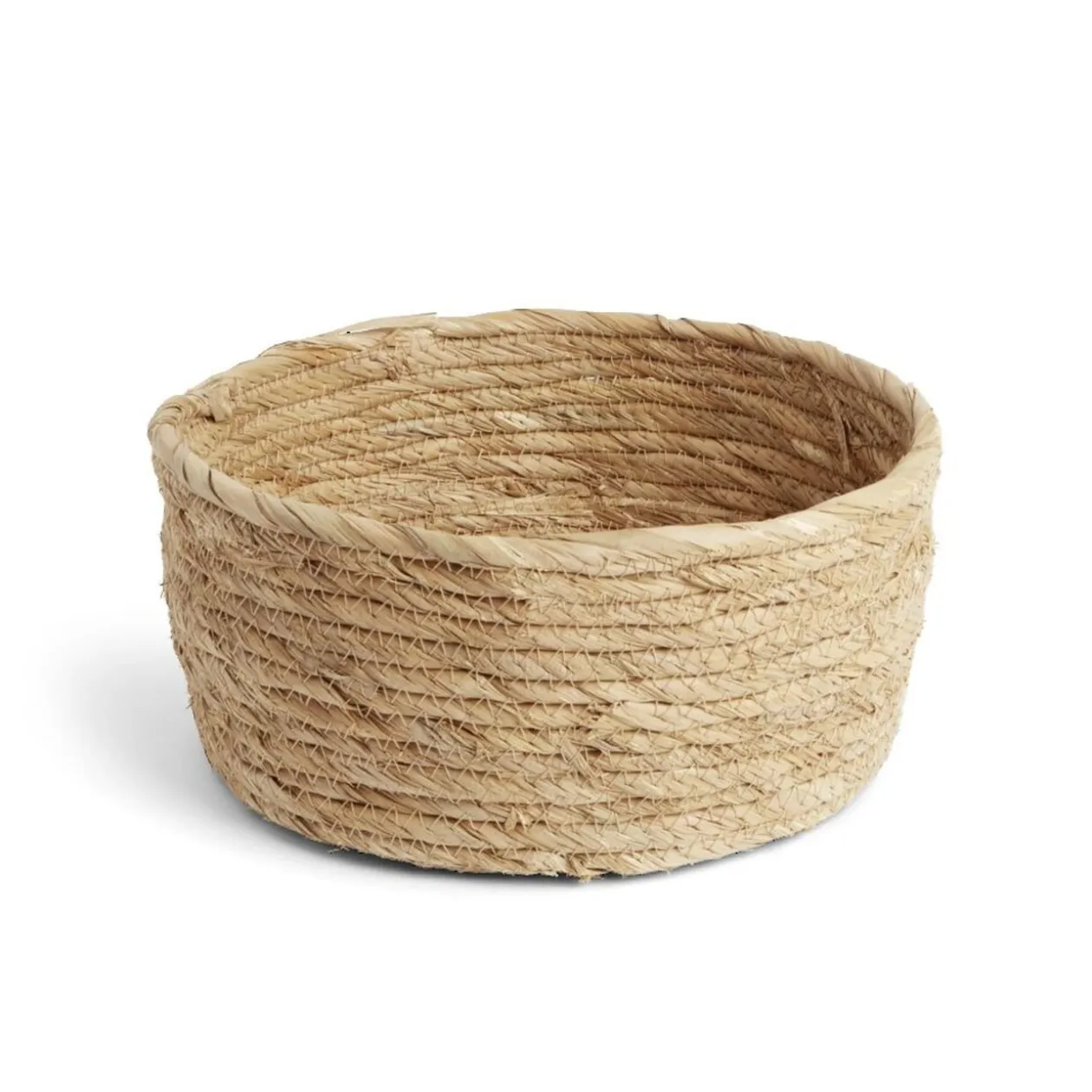 Panière ronde jonc de mer naturel Ø20xH10cm