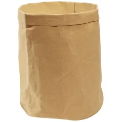 Panière ronde kraft Box Cube marron Ø25xH28cm 17,5L