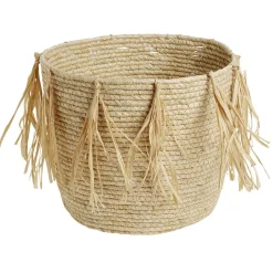 Panière ronde raphia grand modèle