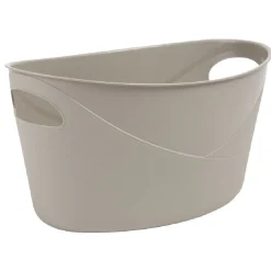 Panière souple ovale 6 L moka