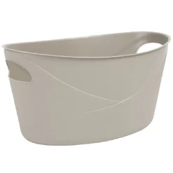 Panière souple ovale 12 L moka