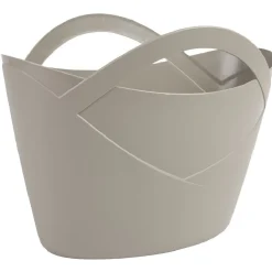 Panière souple ovale 20 L moka