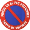 PANNEAU INTERDICTION DE STATIONNER