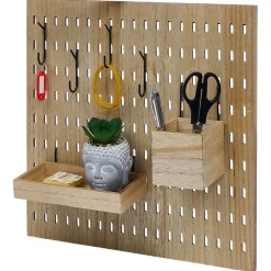 Panneau perforé avec accesoires de rangement 40x10xH40cm