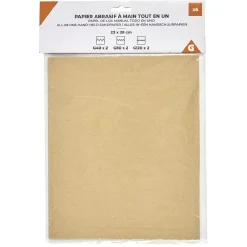 Papier à poncer x6