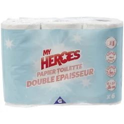 Papier toilette My Heroes double épaisseur x6