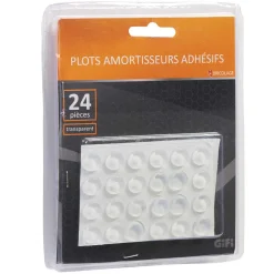 Patin amortisseur transparent adhésif x24