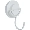 Patère 1 crochet à ventouse blanc