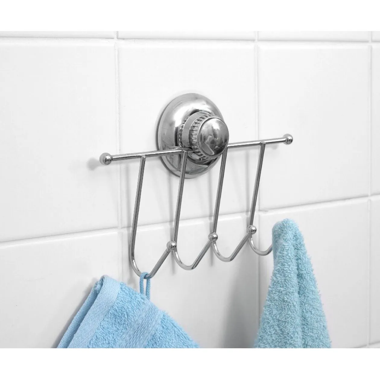 Patère 4 crochets avec ventouse